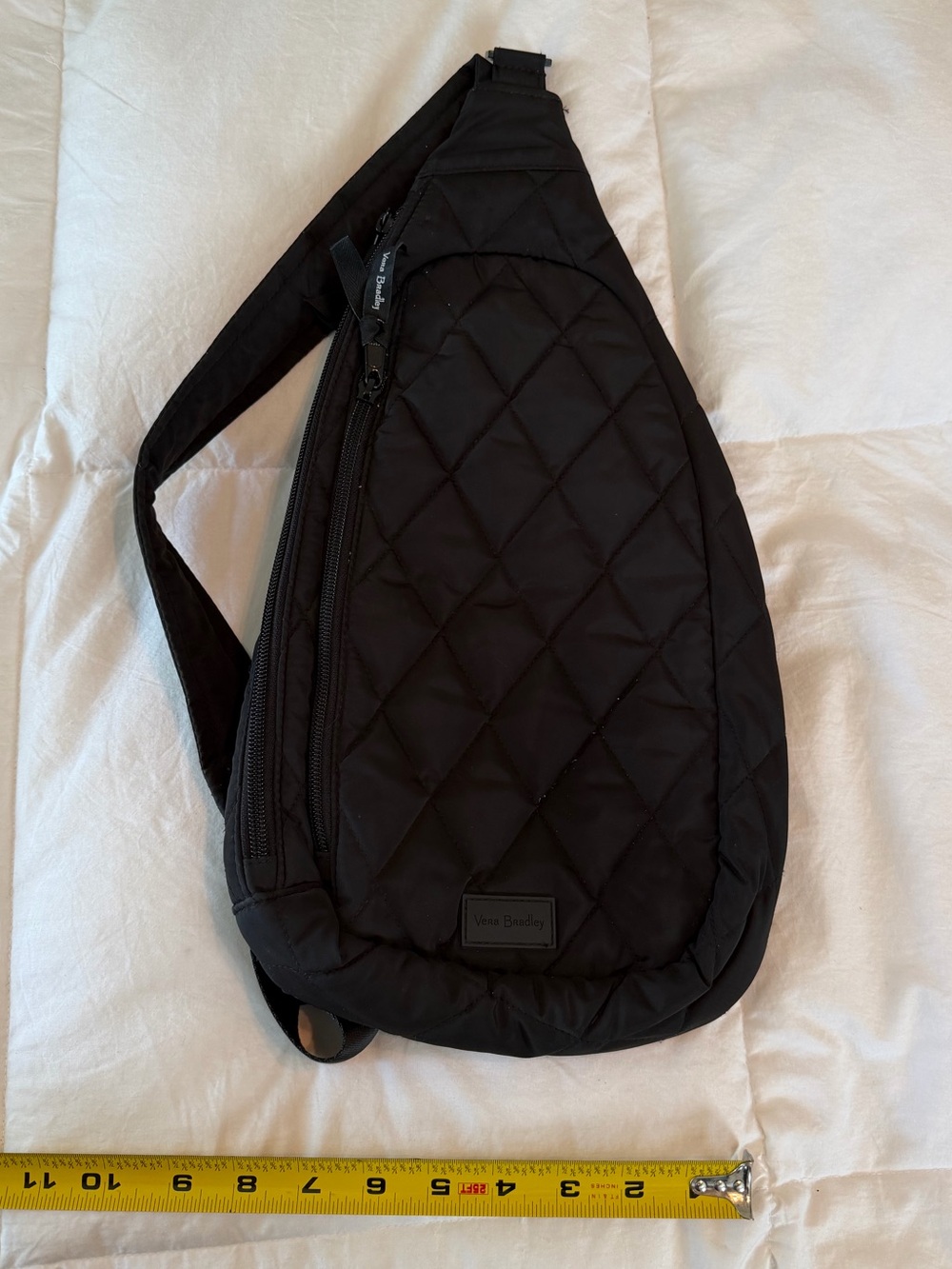 Vera Bradley Ultralight Essential Black Quilted Crossbody Sling Bag - Picture 2 of 5